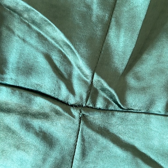 Make it Elegant Emerald Green Satin Strappy Maxi Dres - Picture 12 of 12